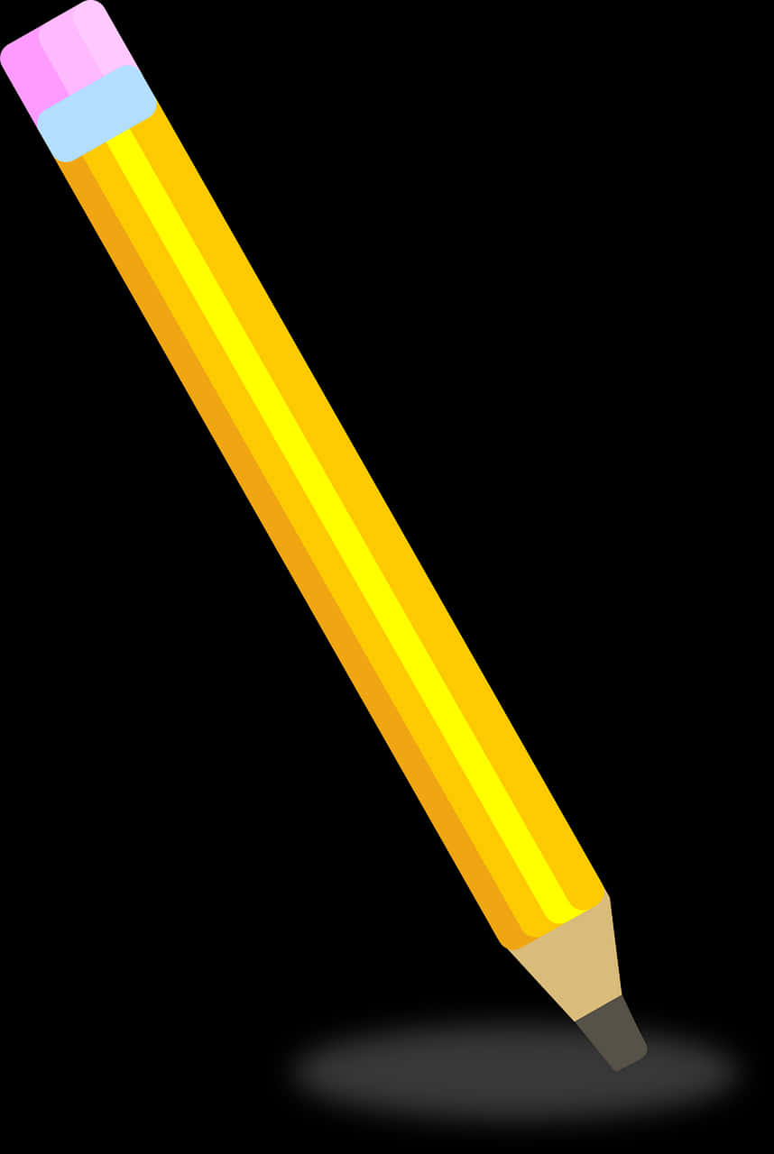 Yellow Pencil Vector Illustration