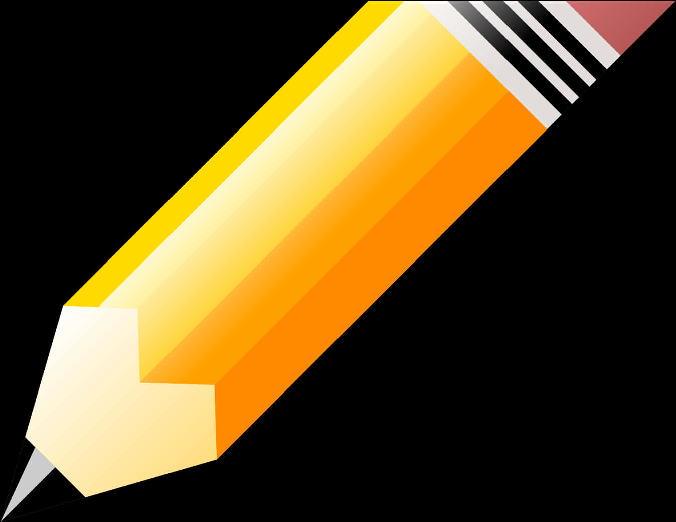 Yellow Pencil Vector Illustration