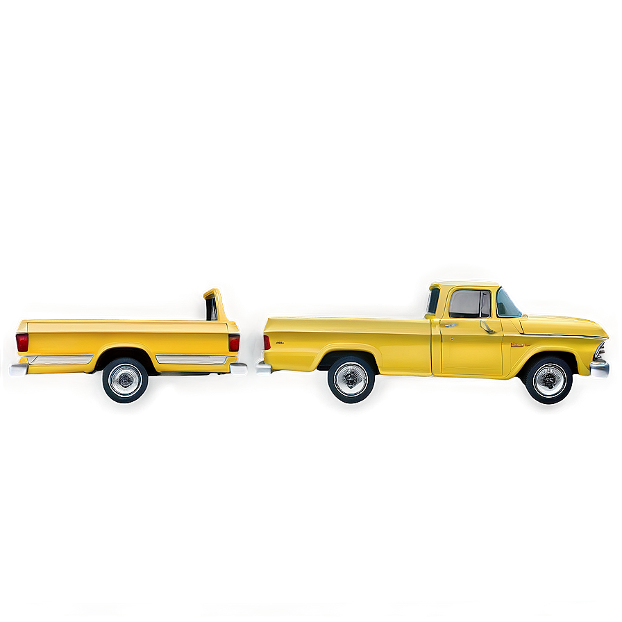 Yellow Pickup Truck Png Mvt48