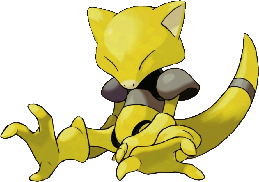 Yellow Psychic Pokemon Sleeping