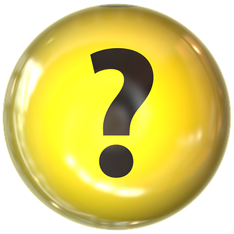 Yellow Question Mark Badge