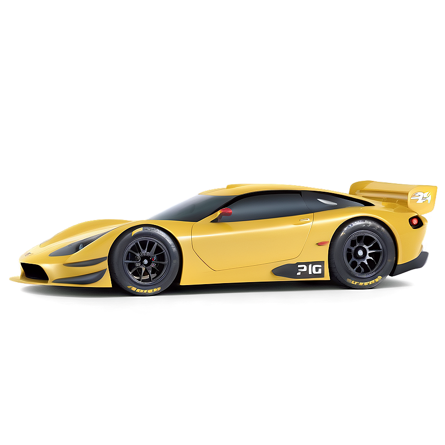 Yellow Race Car Png 4