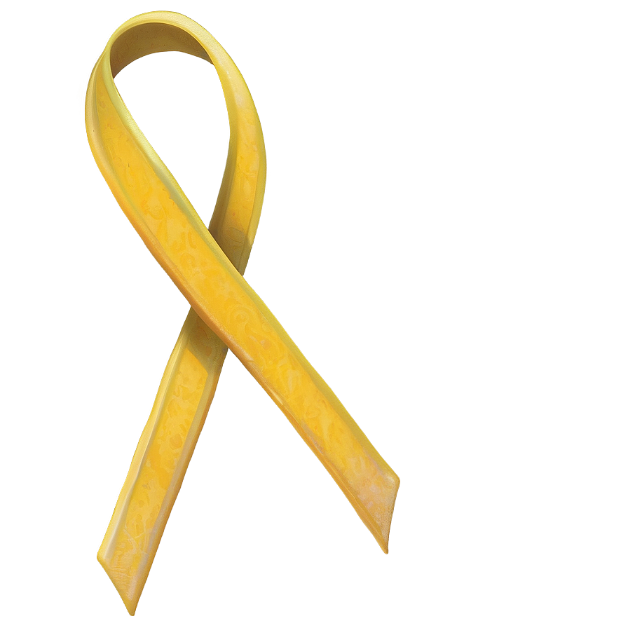 Yellow Ribbon For Memory Png Aob76