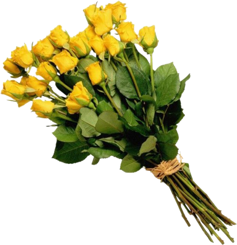 Yellow Rose Bouquet Transparent Background