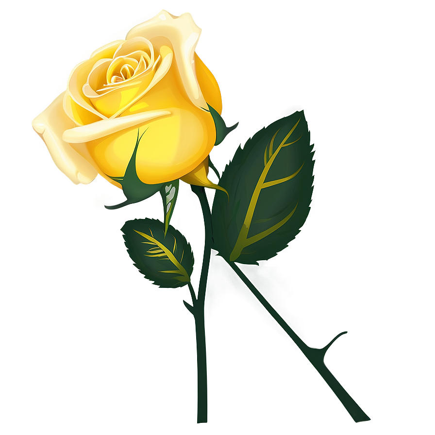 Yellow Rose Clipart Png 06272024