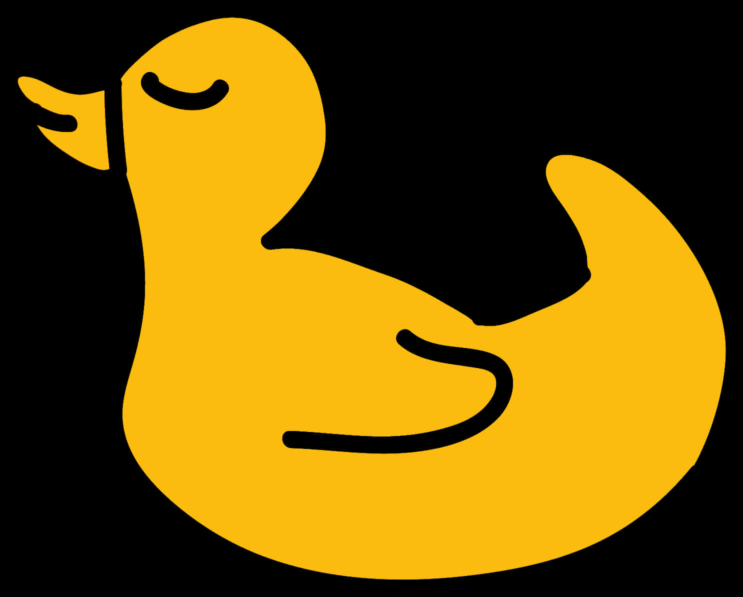Yellow Rubber Duck Icon PNG with transparent background