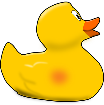 Yellow Rubber Duck Icon PNG image with a transparent background, free high-resolution download