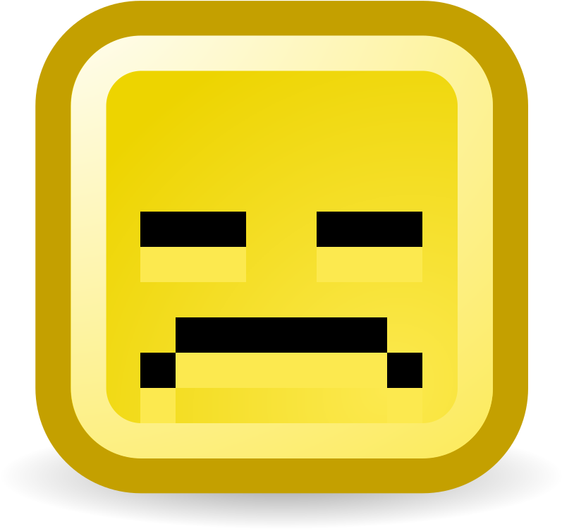 Sad Face - Pixelated Sad Face Emoji, HD Png Download PNG with transparent background
