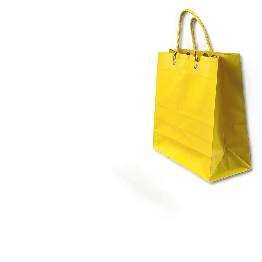 Yellow Shopping Bag Png 05252024