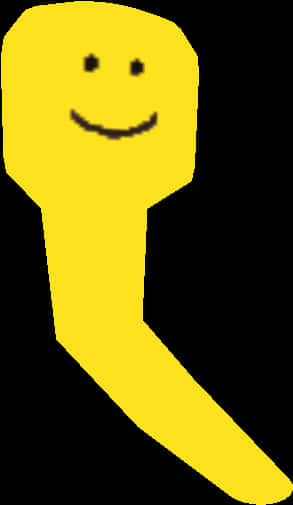 Yellow Smiley Face Roblox Graphic PNG image with a transparent background, free high-resolution download
