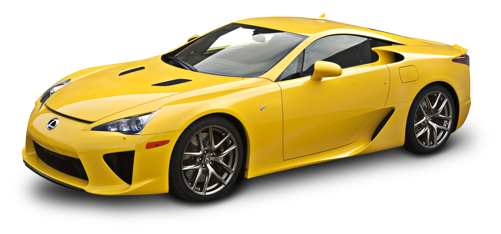 Yellow Sports Car Isolated