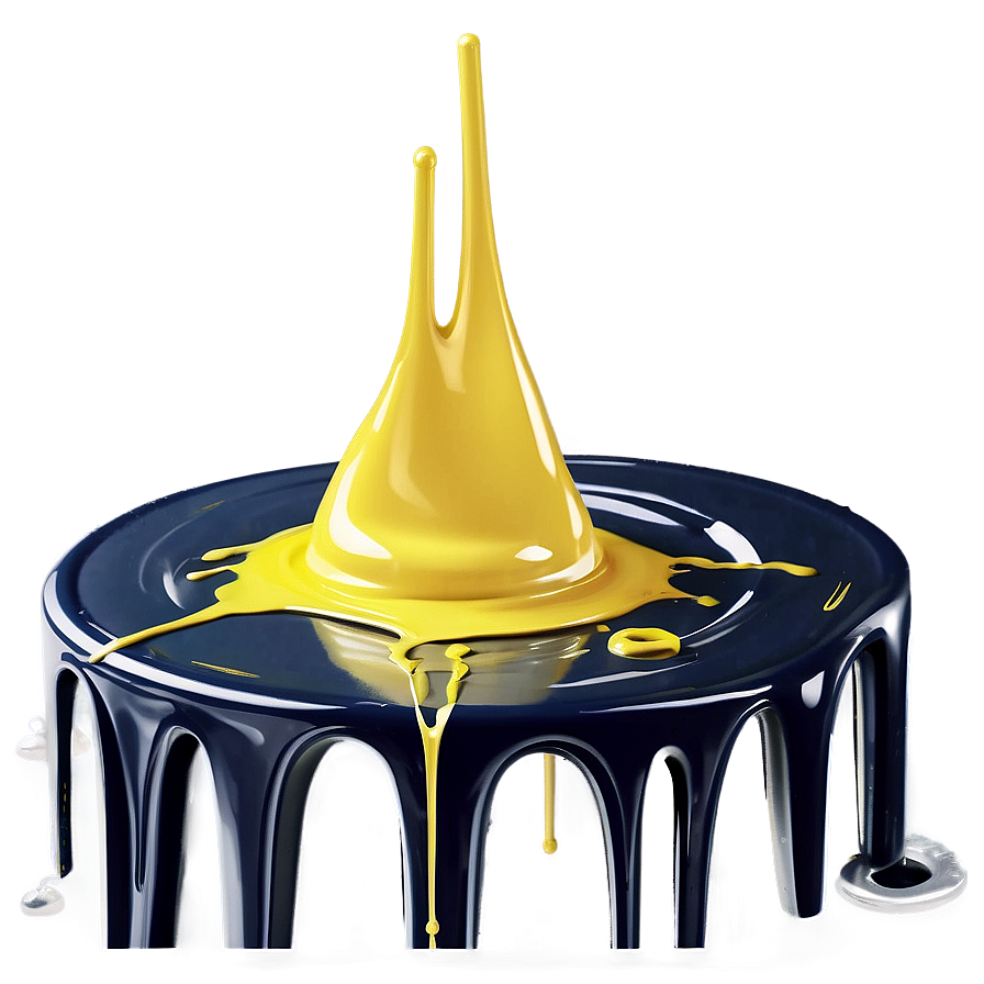 Yellow Spray Paint Drip Png Hhl90