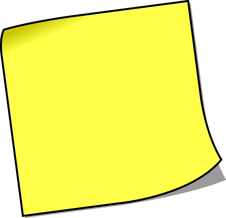 Yellow Sticky Note Vector