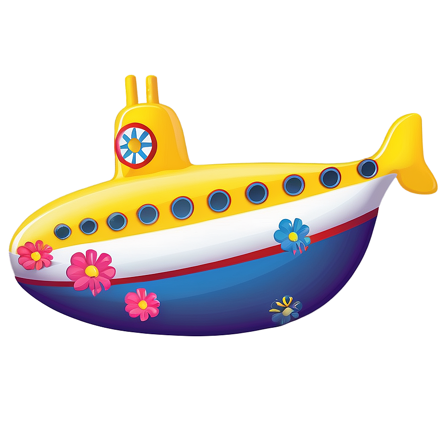 Yellow Submarine Clipart Png 8