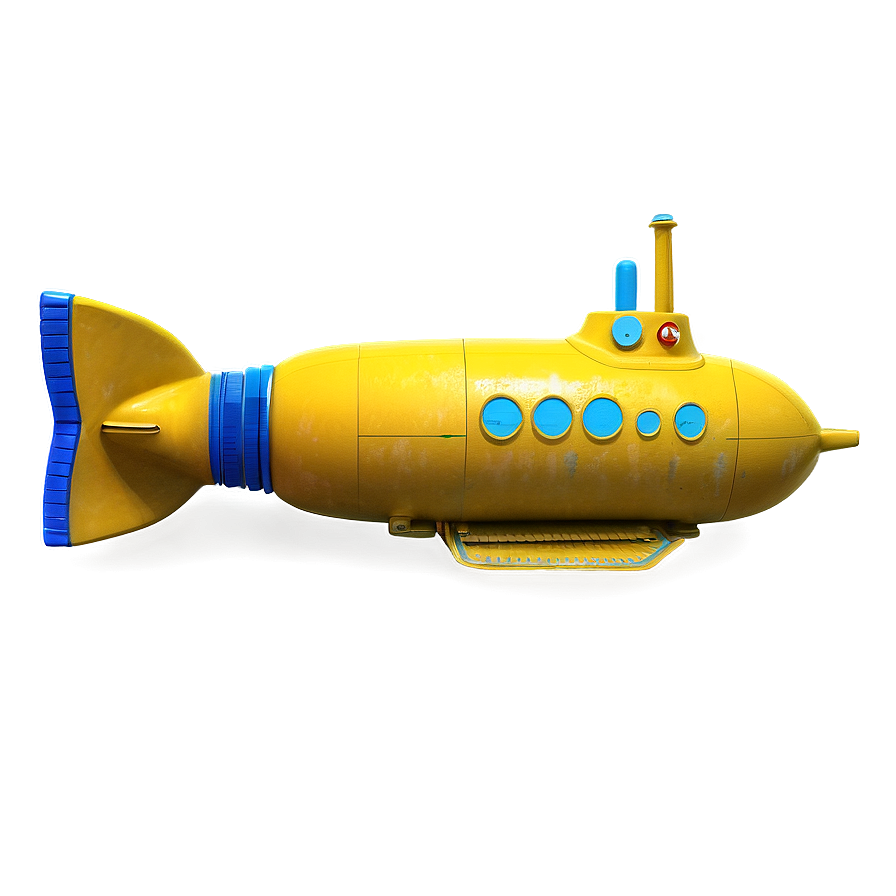 Yellow Submarine In Ocean Png 06292024