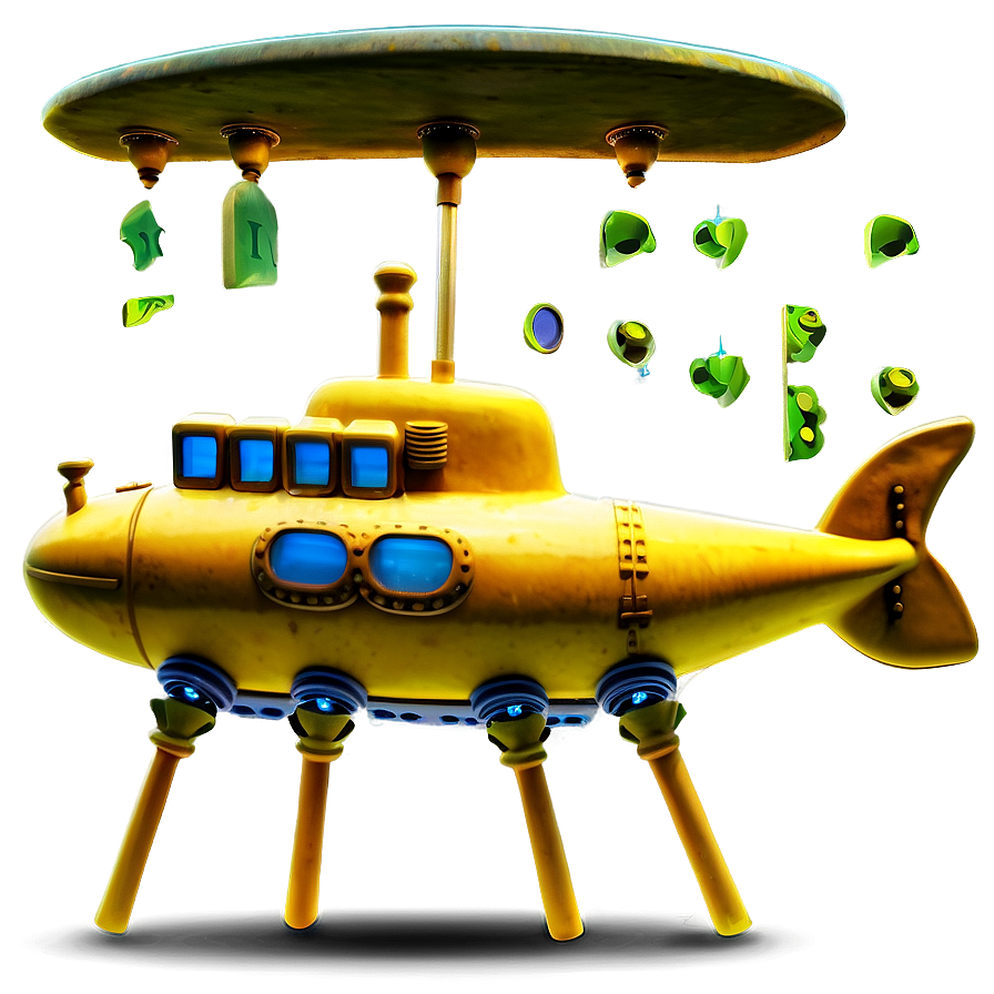 Yellow Submarine Underwater Adventure Png 06292024