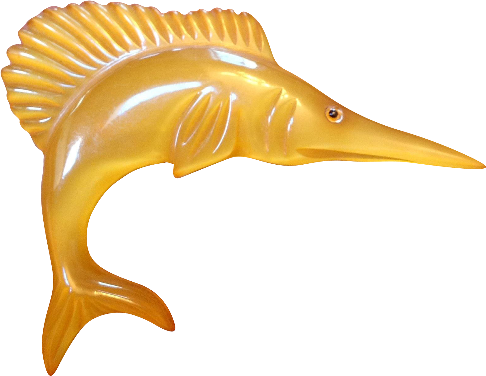 Yellow Swordfish Figurine