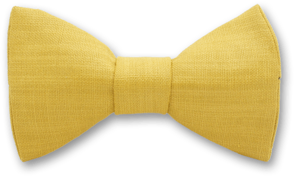 Yellow Textured Bow Tie