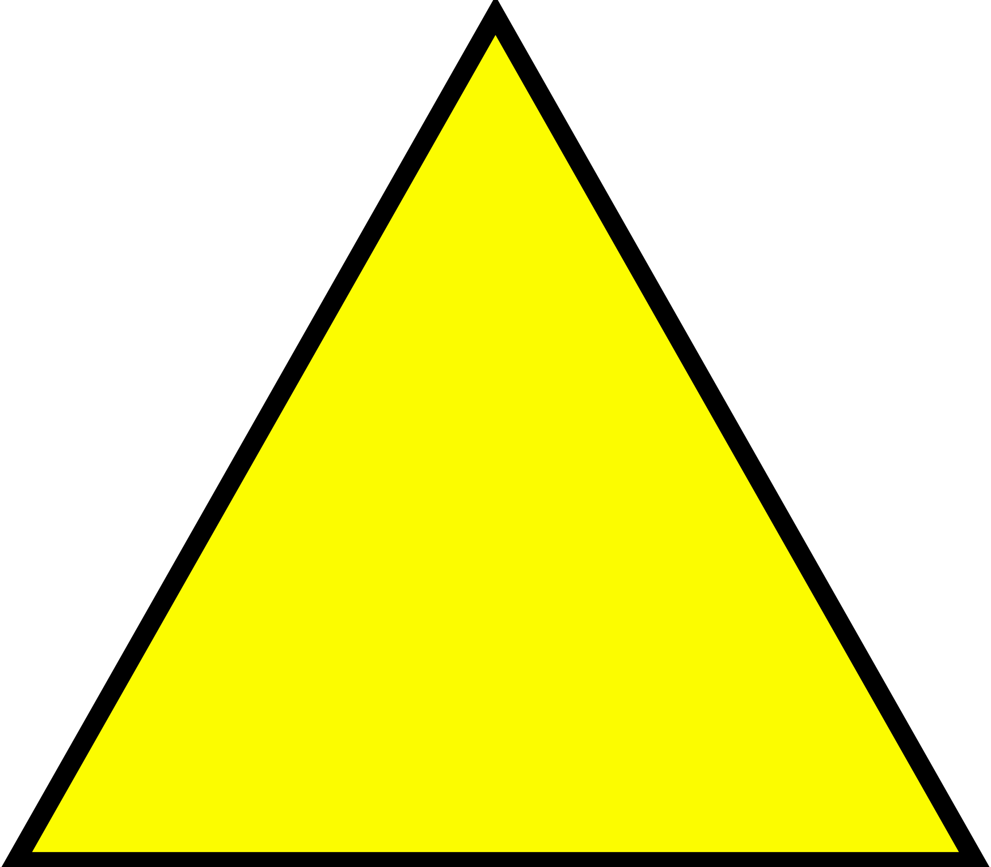 Another Simple Example Could Involve A Triangle - Yellow Triangle Png PNG image with a transparent background, free high-resolution download