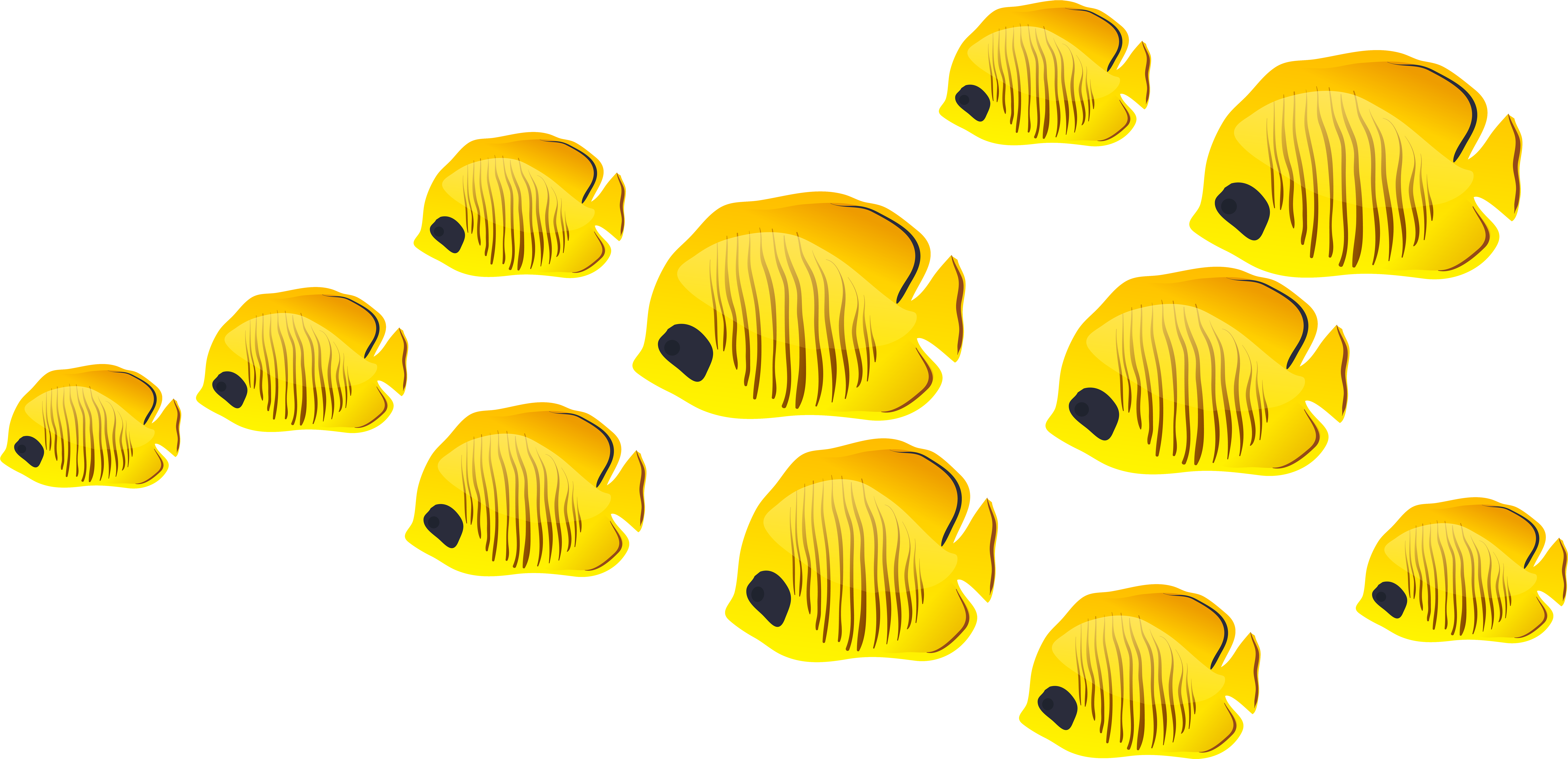 Yellow Tropical Fish Illustration