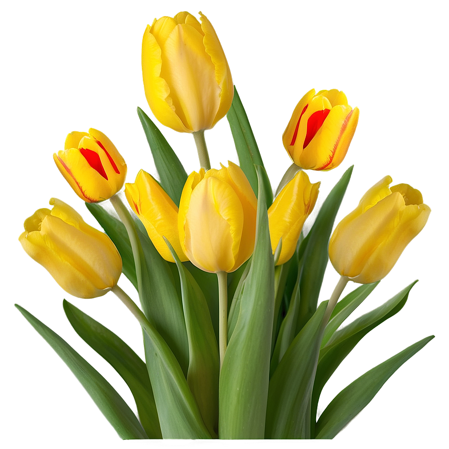 Yellow Tulips Png 06122024