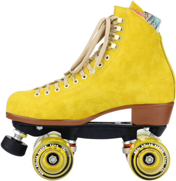 Yellow Vintage Roller Skate