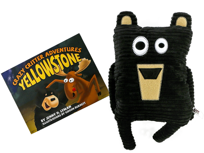 Yellowstone Crazy Critter Adventures Bookand Plush Toy