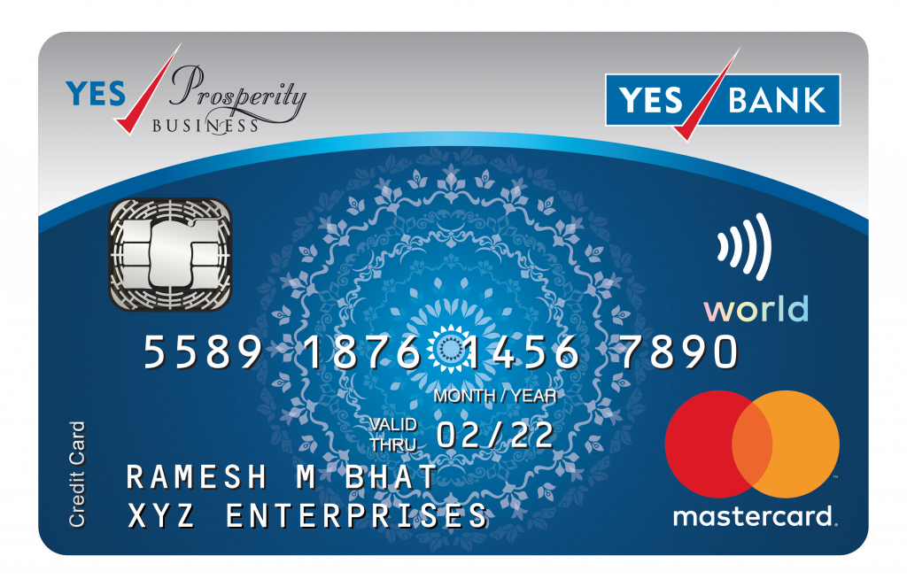 Yes Bank Business Credit Card Mockup