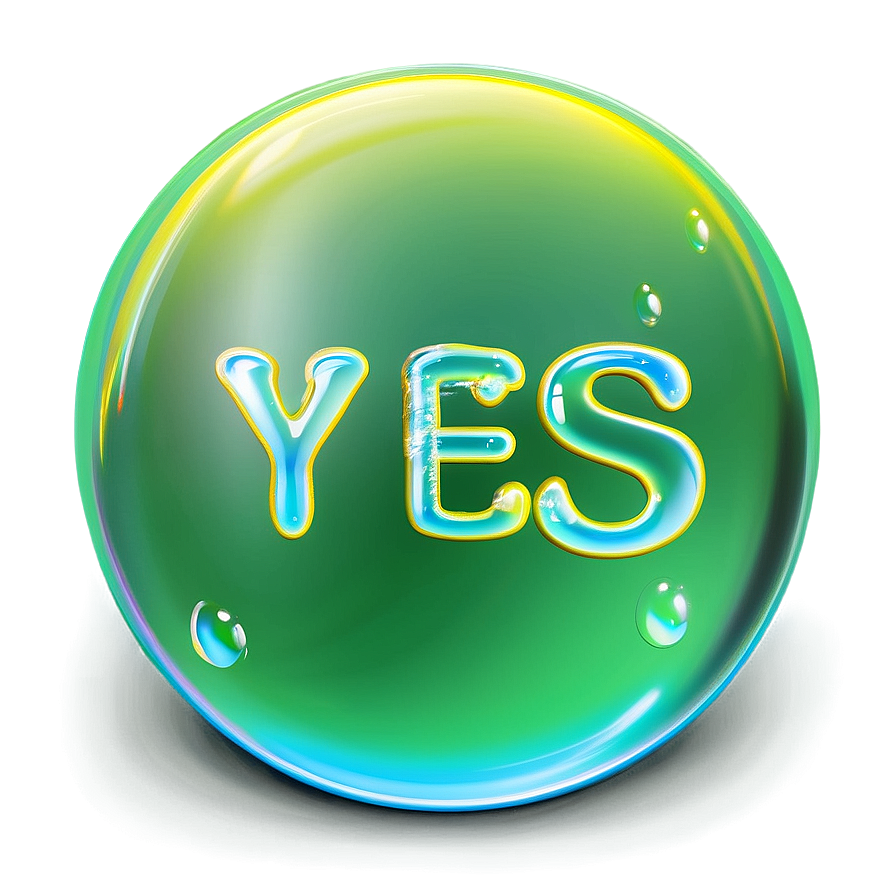 Yes Bubble Text Png Kyh91