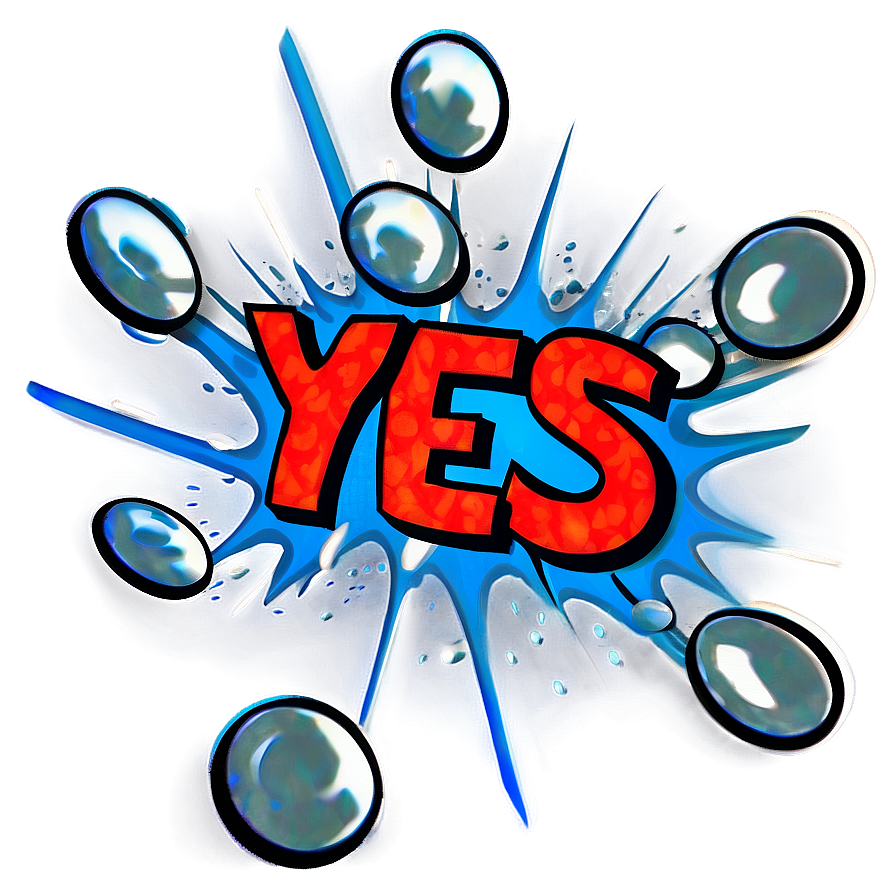 Yes Comic Bubble PNG 06112024 PNG with transparent background