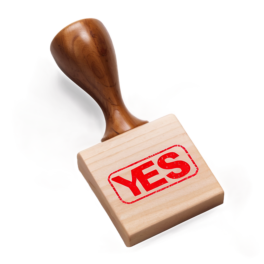 Yes Rubber Stamp PNG kjs14 PNG with transparent background