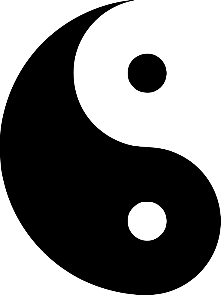 Yin Yang Symbol Black White Balance