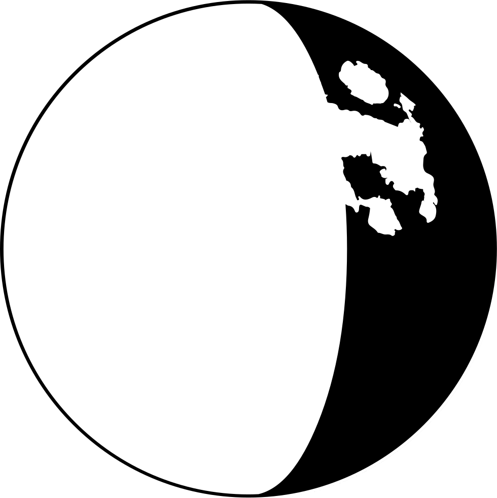 Moon Phase Interface Symbol - Half Moon Clip Art, HD Png Download PNG with transparent background