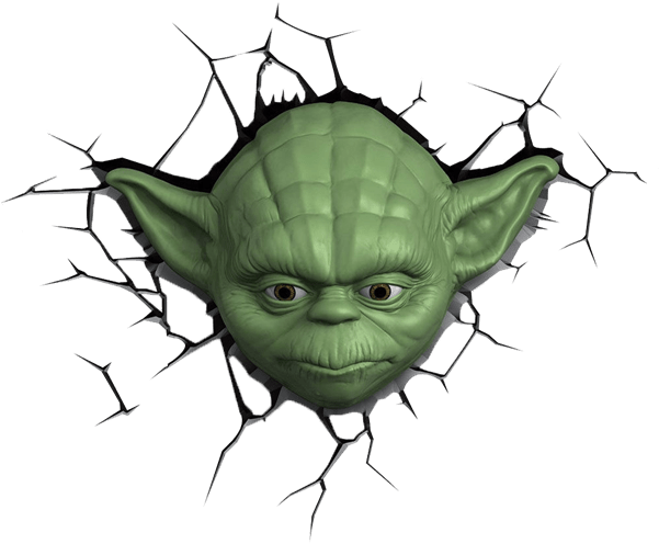 Yoda Breaking Through Wall