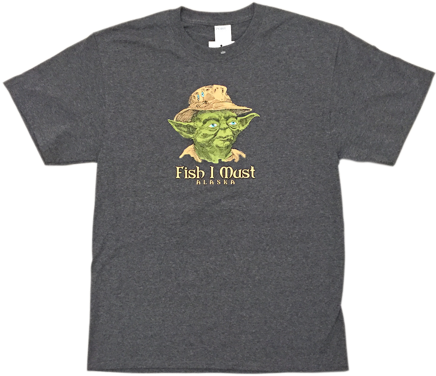 Fish I Must Yoda T Shirt, HD Png Download PNG with transparent background