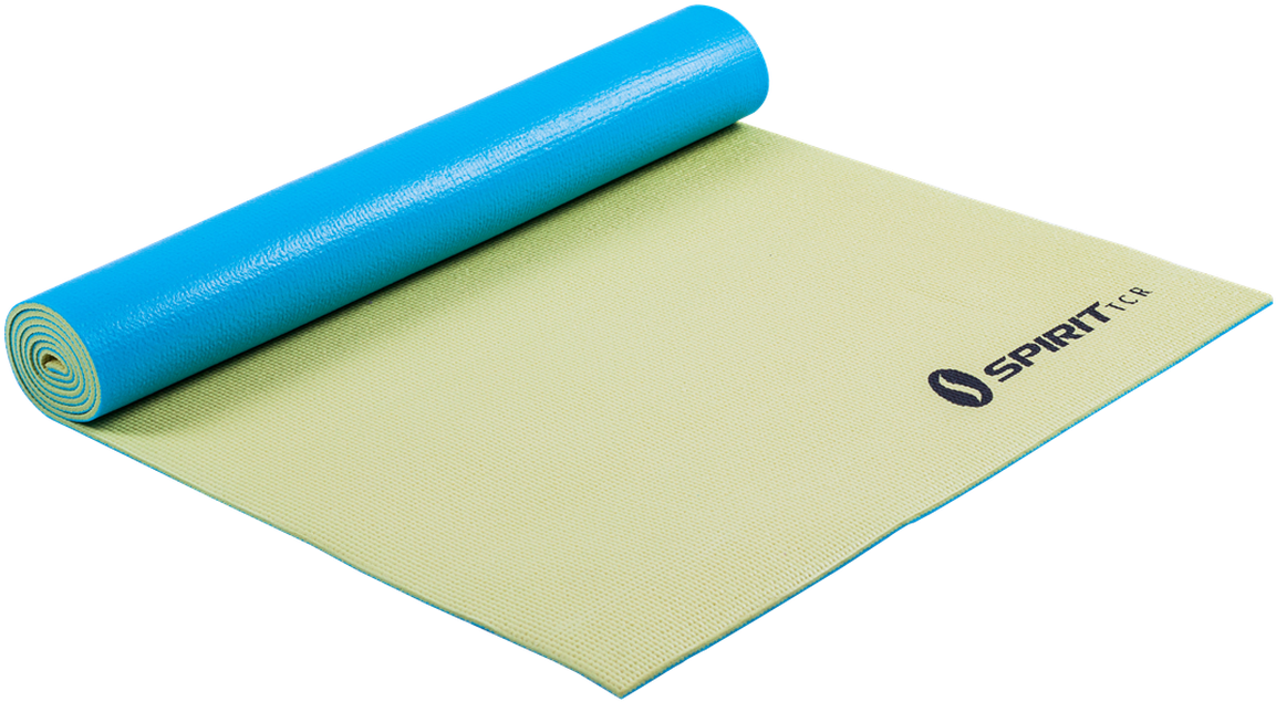 Yoga Mat 24 X 69 X 5mm Lemon/teal - Yoga Mat, HD Png Download PNG with transparent background