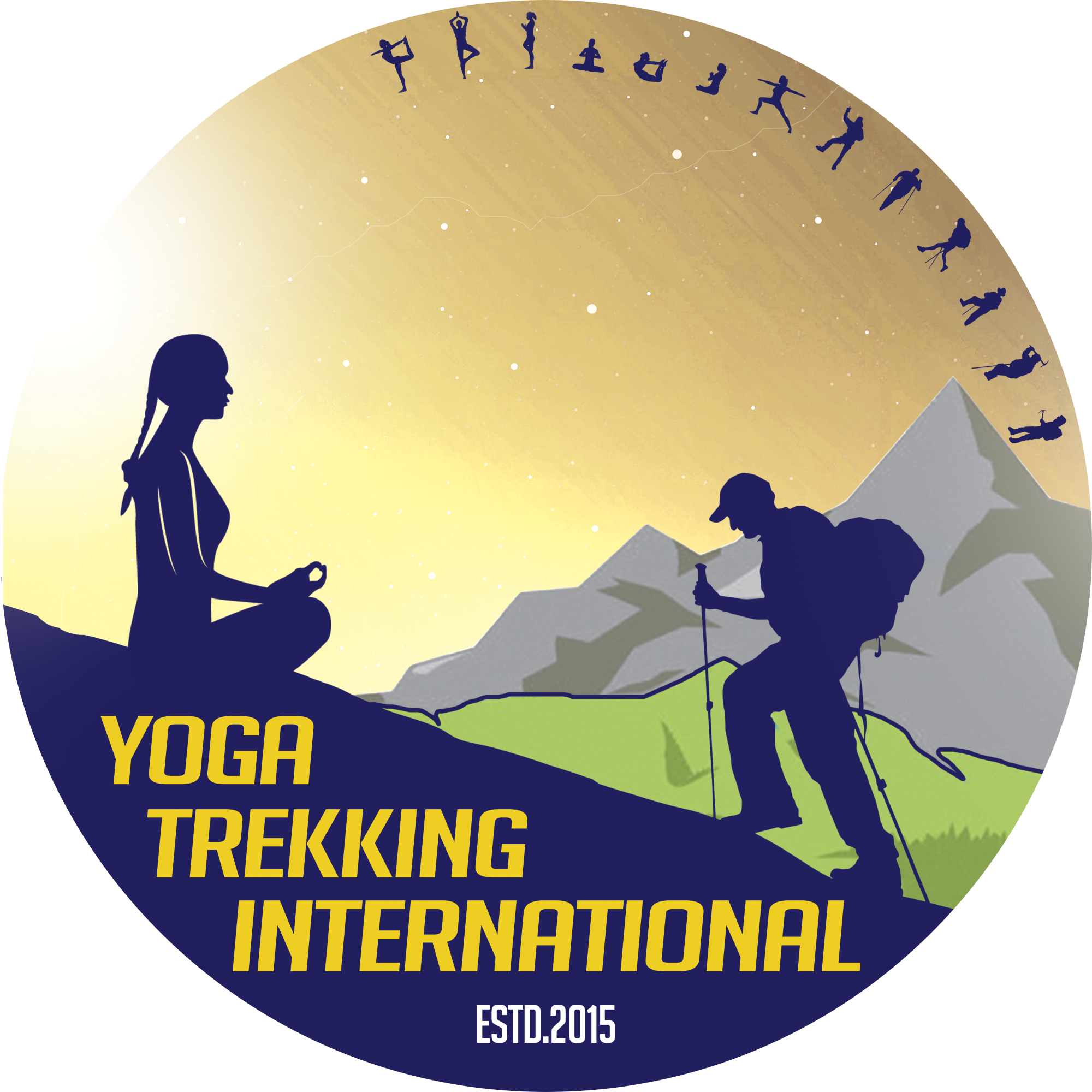 Yoga Transparent Hiking - Yoga Trekking, HD Png Download PNG with transparent background