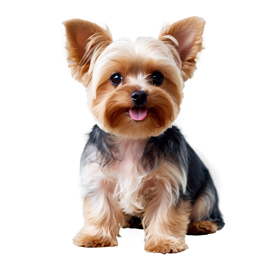 Yorkie With Ears Up Png 06242024