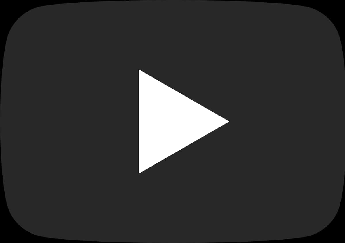 You Tube Black Logo Icon