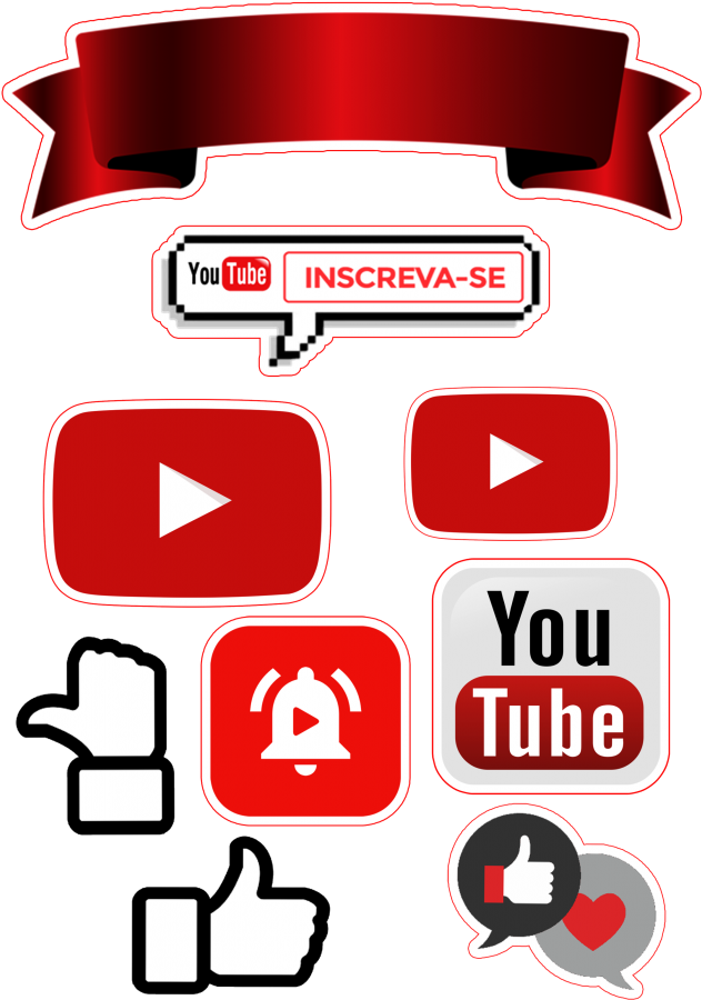 You Tube Engagement Icons