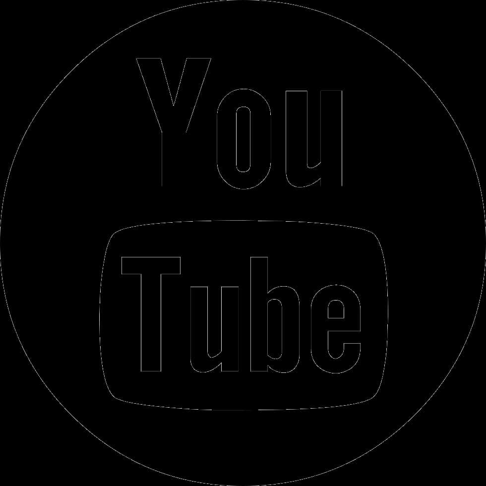 You Tube Logo Blackand White