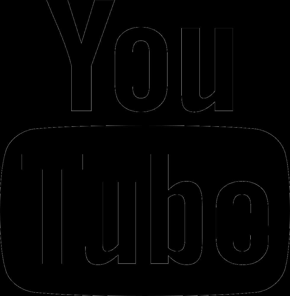 You Tube Logo Blackand White