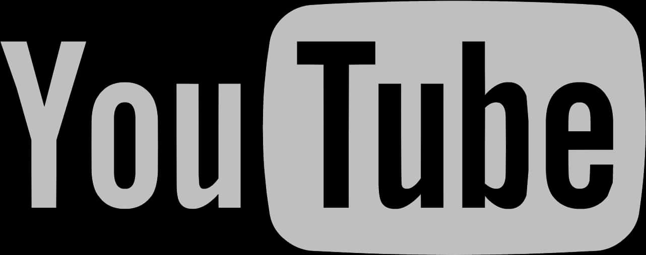 You Tube Logo Blackand White