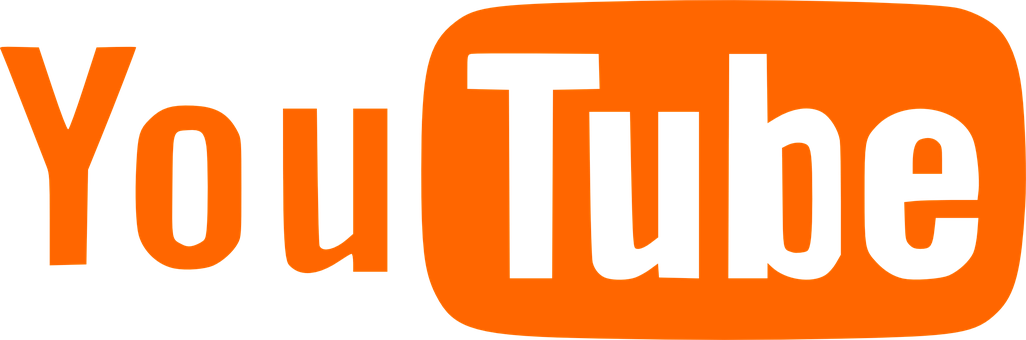 You Tube Logo Orange Background