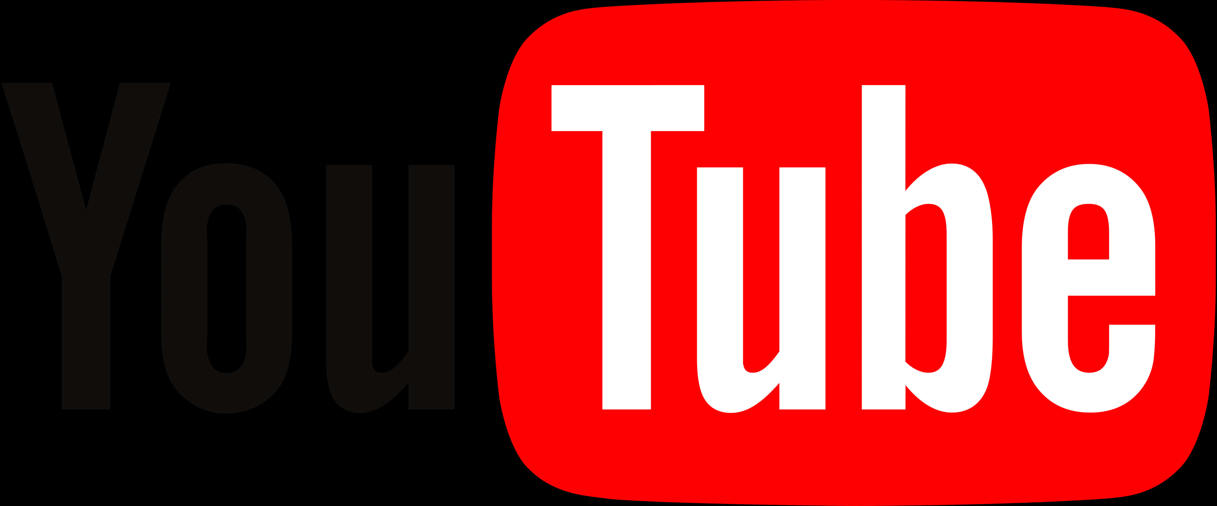 You Tube Logo Redand White