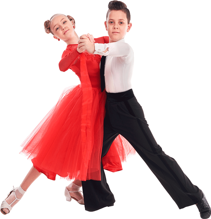 Young Ballroom Dancersin Action