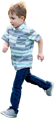 A Boy Running Through The Streets Enjoying His Youth - Child Running Png PNG with transparent background