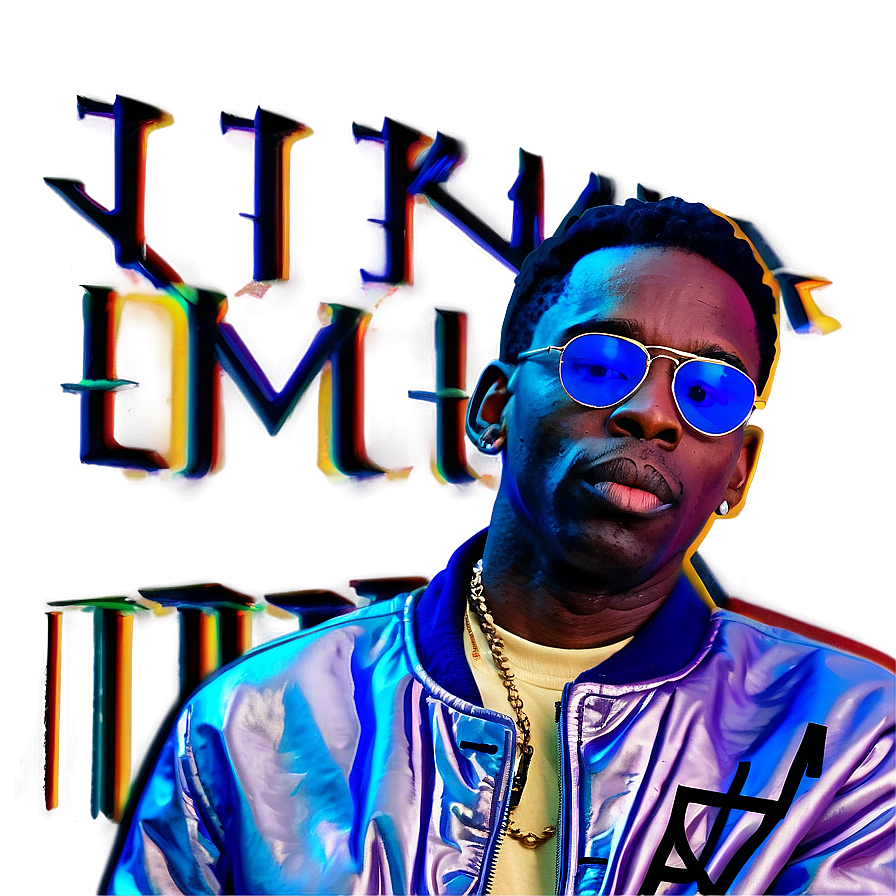 Young Dolph Abstract Art PNG sry14 PNG with transparent background