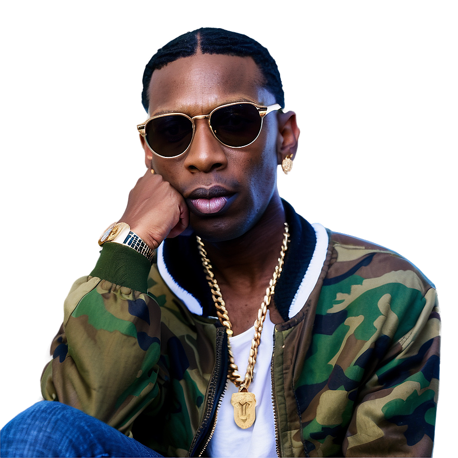 Young Dolph Mixtape Visual PNG 06122024 PNG with transparent background