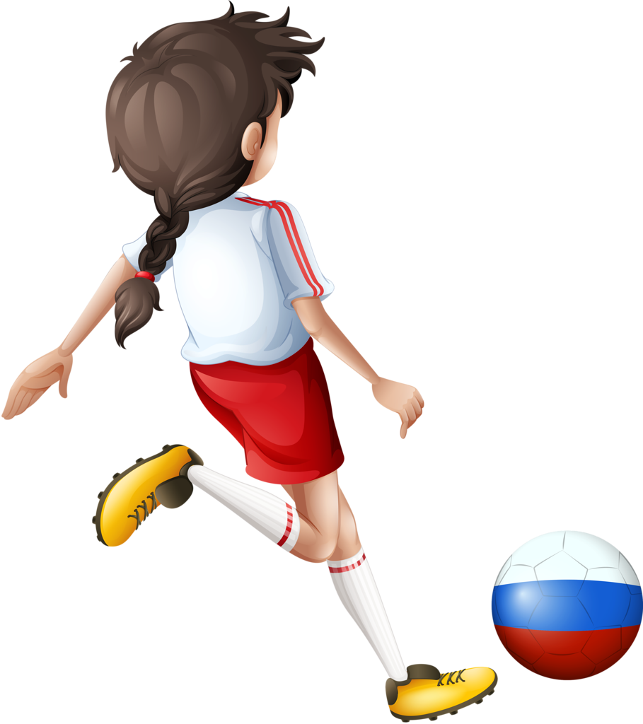 Young Female Soccer Player Animation